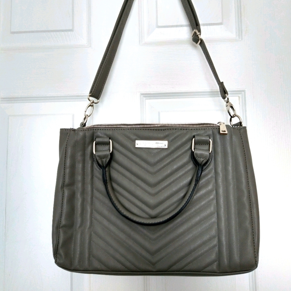 Grey Christian Siriano handbag